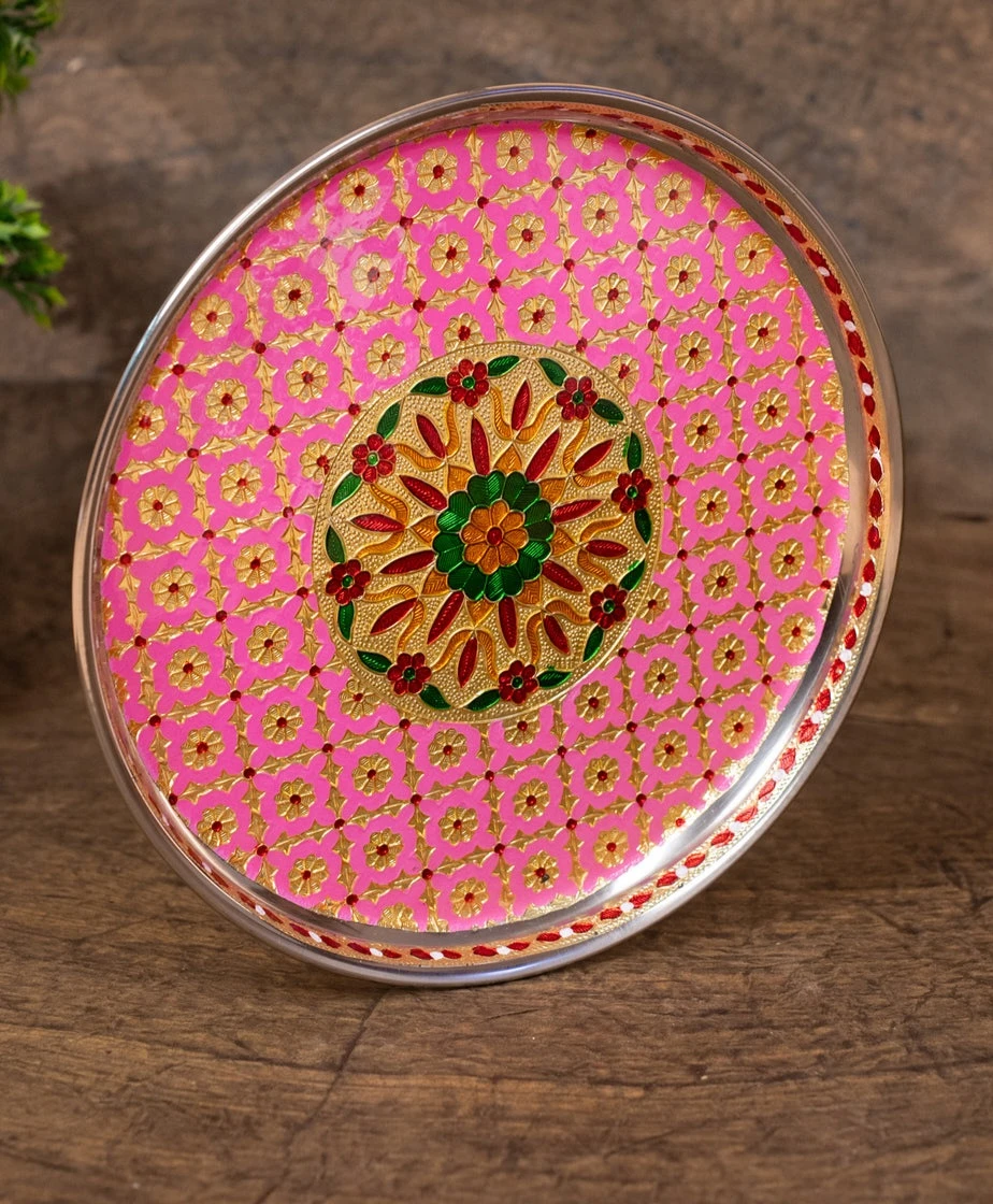 Meenakari Plate - (7×7) Inch - 2